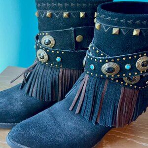 Sbicca Vintage Collection Fringed Boots